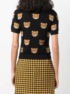 Moschino teddy-knit shortsleeved jumper