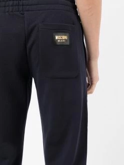 Moschino elasticated-waist cotton track trousers