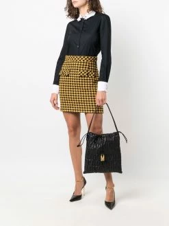 Moschino quilted-logo shoulder bag