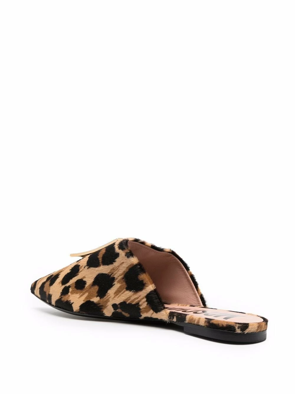 Brand new โค๏ธ Moschino Logo plaque leopard print mules ๐ฏ 5 Moschino logo-plaque leopard-print mules
