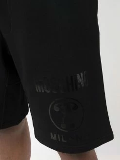 Moschino logo-print cotton track shorts