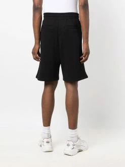 Moschino logo-print cotton track shorts