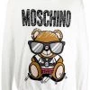 Moschino Teddy Bear-intarsia cotton jumper