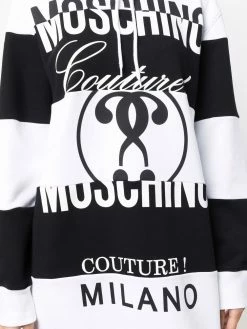 Moschino Double Question print hoodie dress