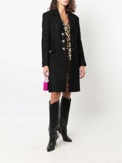 Moschino Teddy button single-breasted coat