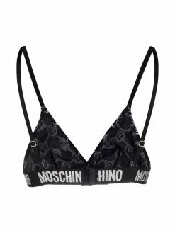 Moschino chain-link print bra