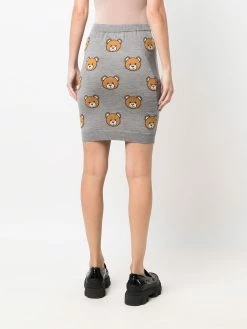 Moschino logo knit mini skirt
