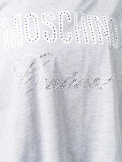 Moschino rhinestone logo T-shirt