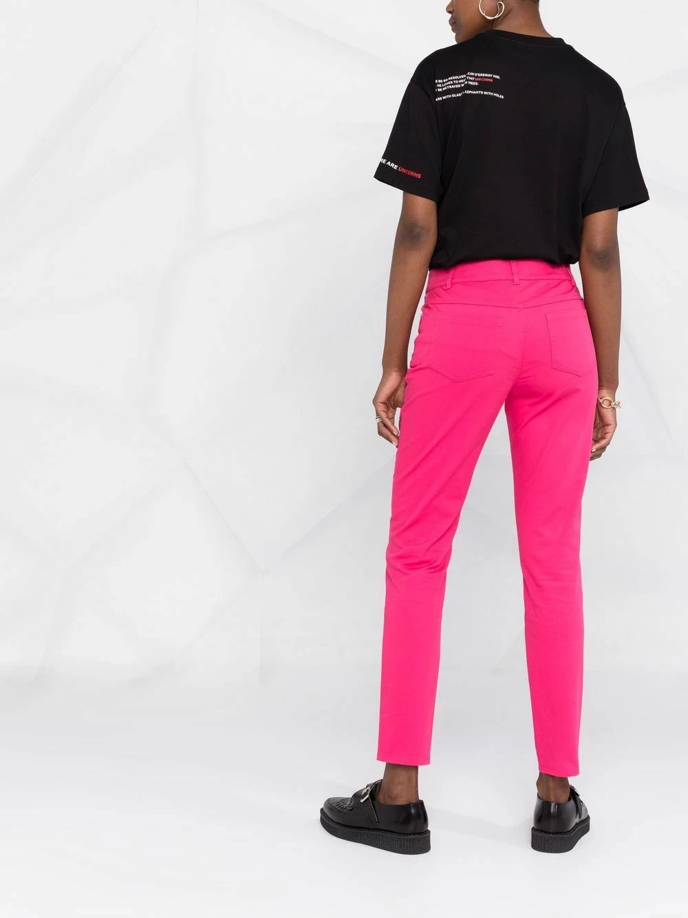 New ✔️ Moschino Teddy motif slim fit trousers ❤️ 8 Moschino teddy-motif slim-fit trousers