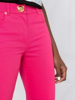 New ✔️ Moschino Teddy motif slim fit trousers ❤️ 10 Moschino teddy-motif slim-fit trousers