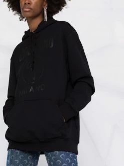 Moschino logo-print drawstring hoodie