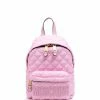 Moschino logo-patch quilted backpack