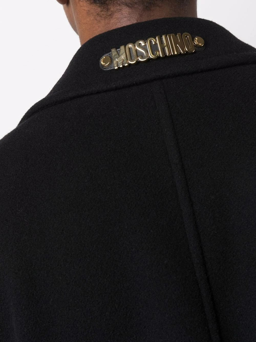 Best Pirce โ Moschino Logo plaque wool ๐งฅ coat ๐ 7 Moschino logo-plaque wool coat