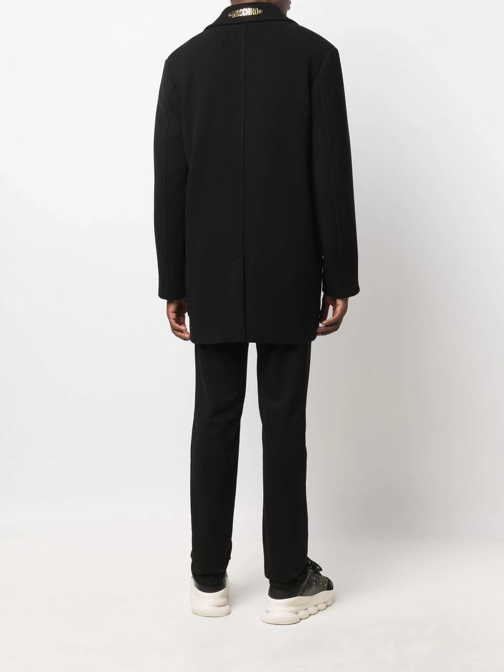 Best Pirce โ Moschino Logo plaque wool ๐งฅ coat ๐ 6 Moschino logo-plaque wool coat