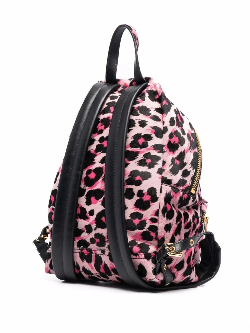 Cheap ๐ Moschino Leopard print logo plaque ๐ backpack โญ 5 Moschino leopard-print logo-plaque backpack