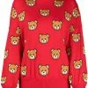 Moschino bear-motif wool hoodie