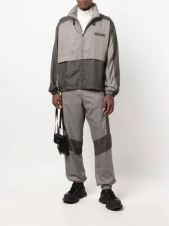 Moschino panelled cuffed trousers