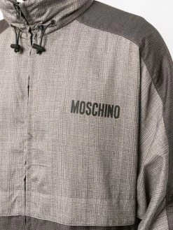 Moschino logo zipped jacket