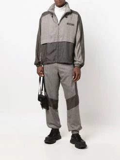 Moschino logo zipped jacket