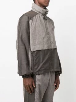 Moschino logo zipped jacket