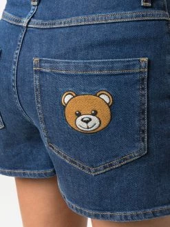 Wholesale ๐ Moschino Logo patch mini denim shorts ๐ 11 Moschino logo-patch mini denim shorts