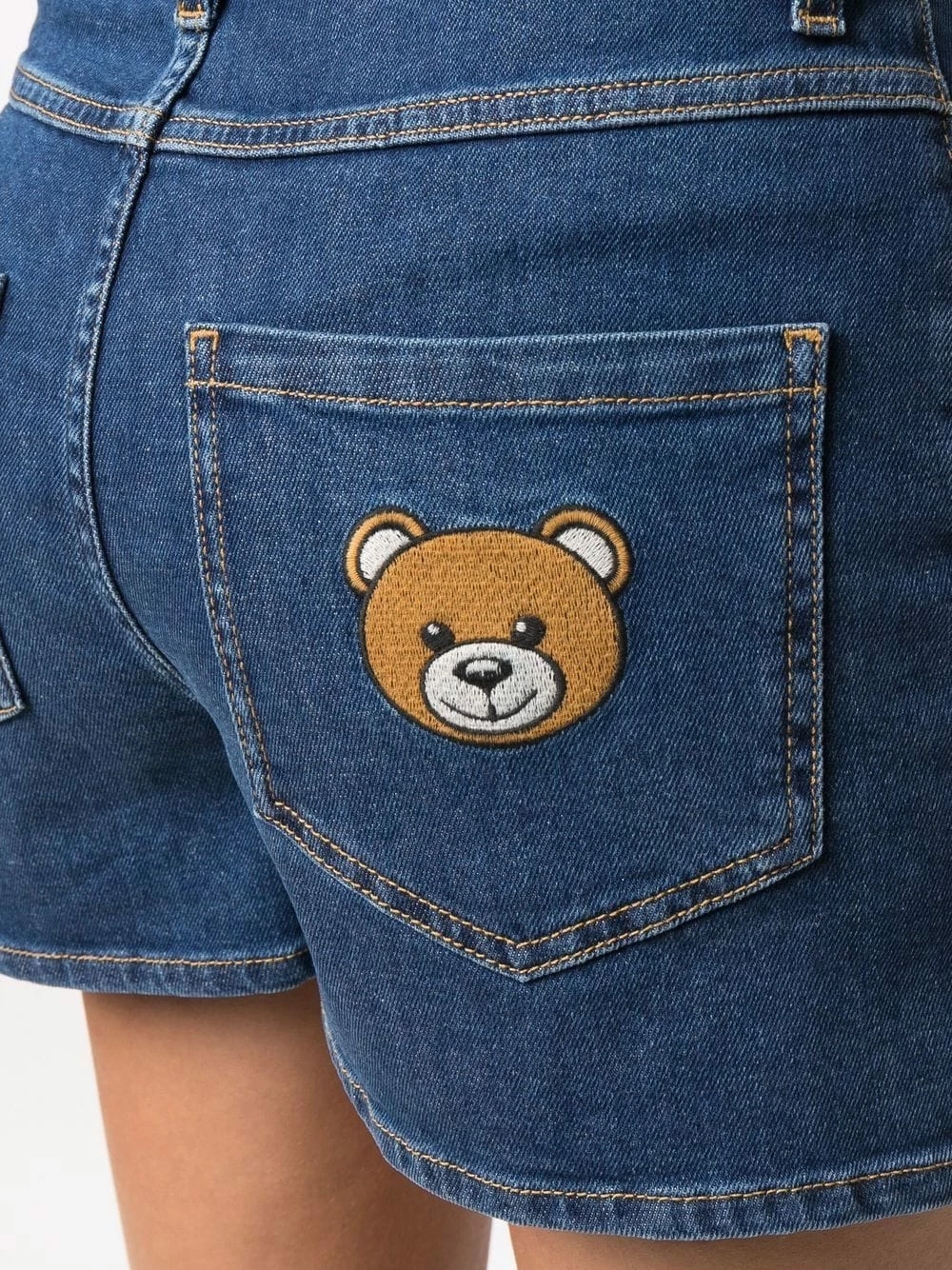 Wholesale ๐ Moschino Logo patch mini denim shorts ๐ 7 Moschino logo-patch mini denim shorts