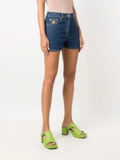 Wholesale ๐ Moschino Logo patch mini denim shorts ๐ 9 Moschino logo-patch mini denim shorts