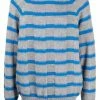 Moschino striped fine-knit jumper