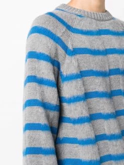 Moschino striped fine-knit jumper