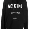 Moschino logo-print cotton hoodie