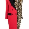 Moschino Mixed Garments midi robe manteau dress
