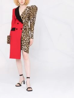 Moschino Mixed Garments midi robe manteau dress