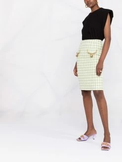 Moschino tweed pensil skirt