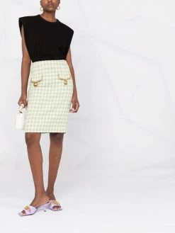 Moschino tweed pensil skirt