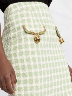 Moschino tweed pensil skirt