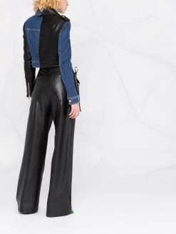 Moschino Mixed Garments cropped denim jacket