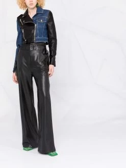 Moschino Mixed Garments cropped denim jacket