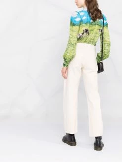 Best reviews of โจ Moschino Farm print checked jacquard ๐ shirt โจ 13 Moschino farm-print checked jacquard shirt