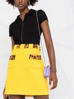 Cheapest โ๏ธ Moschino Leopard panel ๐ skirt ๐ 12 Moschino leopard-panel skirt