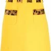 Moschino leopard-panel skirt