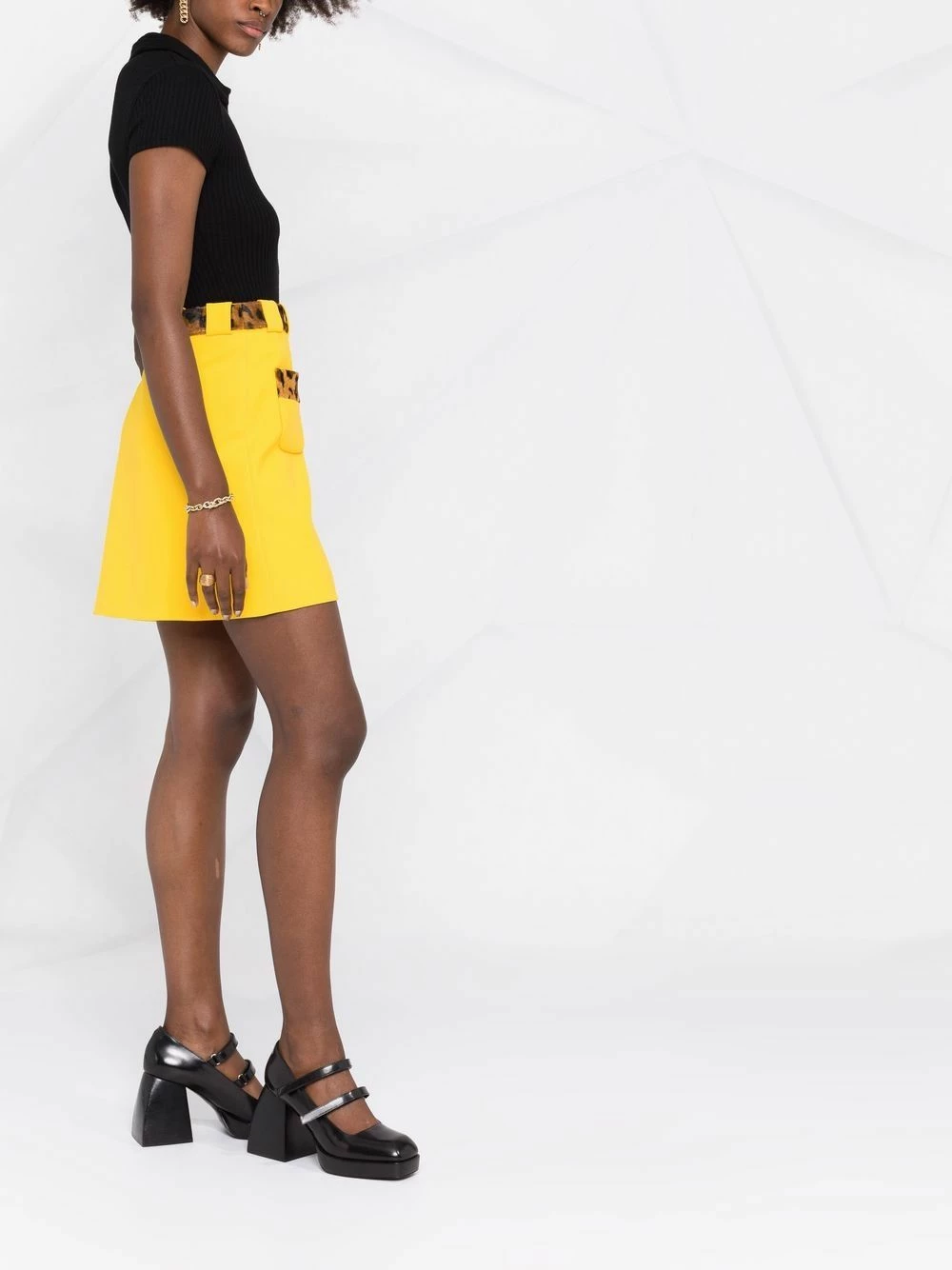 Cheapest โ๏ธ Moschino Leopard panel ๐ skirt ๐ 8 Moschino leopard-panel skirt