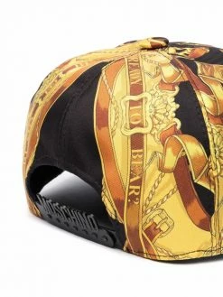 Moschino logo plaque baseball cap