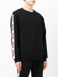 Hot Sale ๐ Moschino Logo tape cotton sweatshirt ๐ 9 Moschino logo-tape cotton sweatshirt