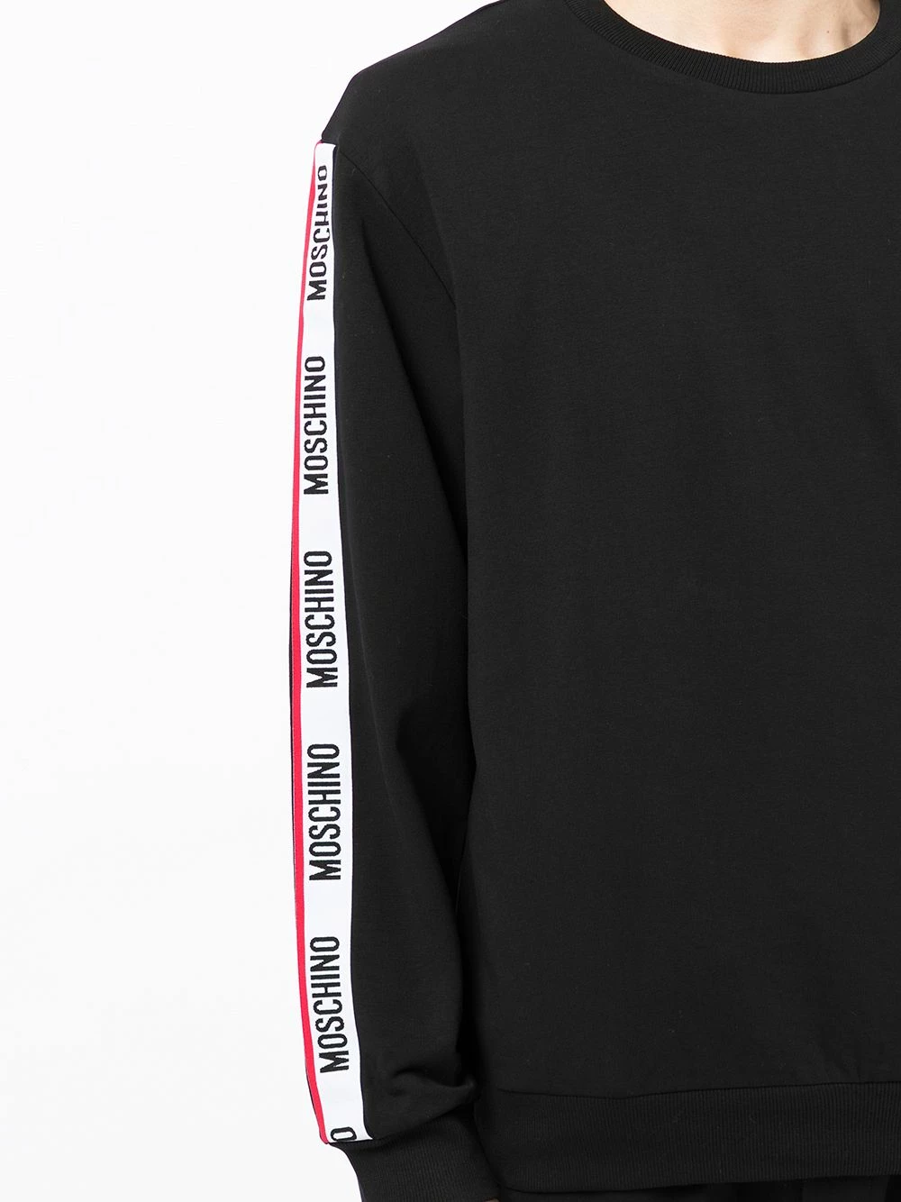 Hot Sale ๐ Moschino Logo tape cotton sweatshirt ๐ 7 Moschino logo-tape cotton sweatshirt