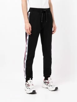 Moschino logo-tape track pants