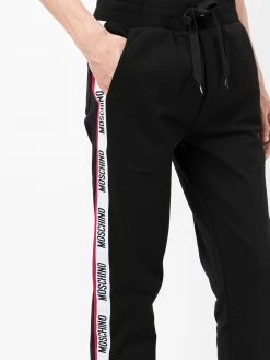Moschino logo-tape track pants