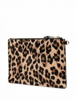 Buy ๐ Moschino Leopard print logo clutch bag ๐คฉ 9 Moschino leopard-print logo clutch bag