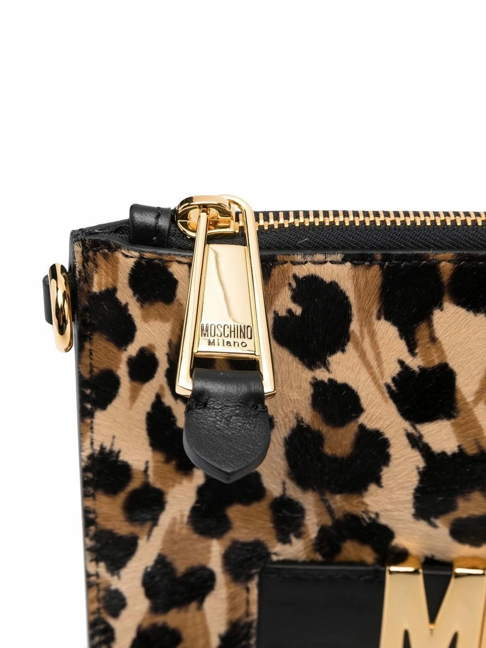 Buy ๐ Moschino Leopard print logo clutch bag ๐คฉ 6 Moschino leopard-print logo clutch bag