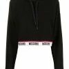 Moschino logo-waistband hoodie