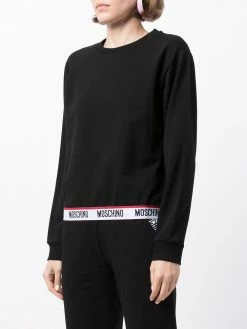 Moschino logo-waistband sweatshirt